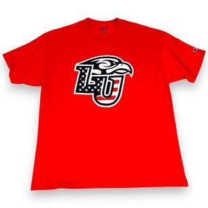 Liberty Flames Mens XXL Shirt Champion Red Patriotic NWT 100% Cotton